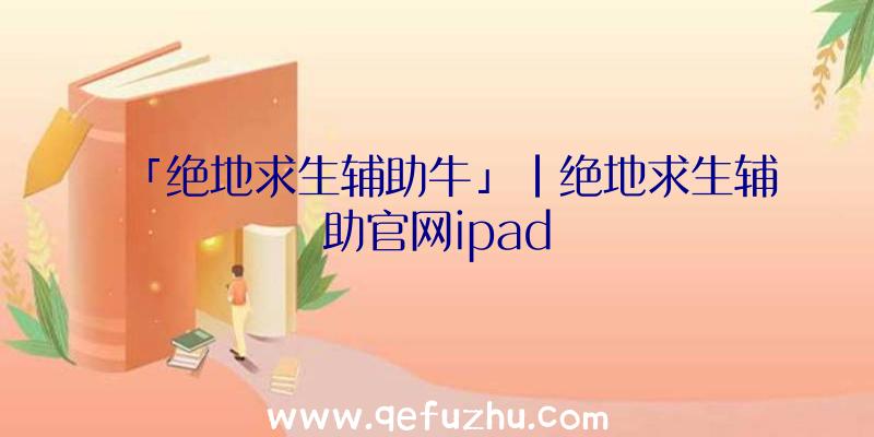 「绝地求生辅助牛」|绝地求生辅助官网ipad